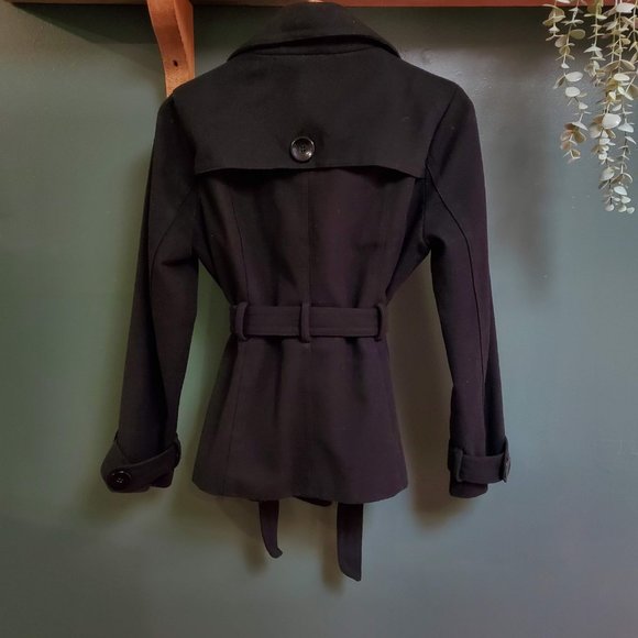 SWS | Black Pea Coat - Picture 3 of 3